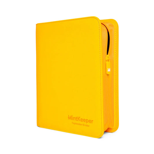 Mintkeeper Toploader Binder 4 Pocket - 128 Yellow Standard Size